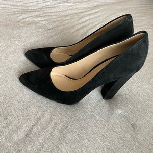 Black Suede Pumps - BGBG